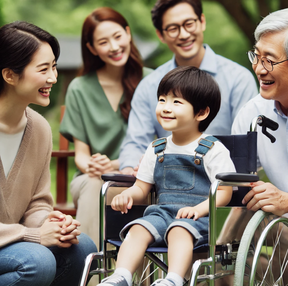 장애를 가진 아이와 그 가족