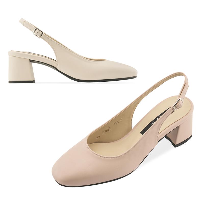 SPUR 스퍼 미드힐 슬링백 2컬러 QS7002