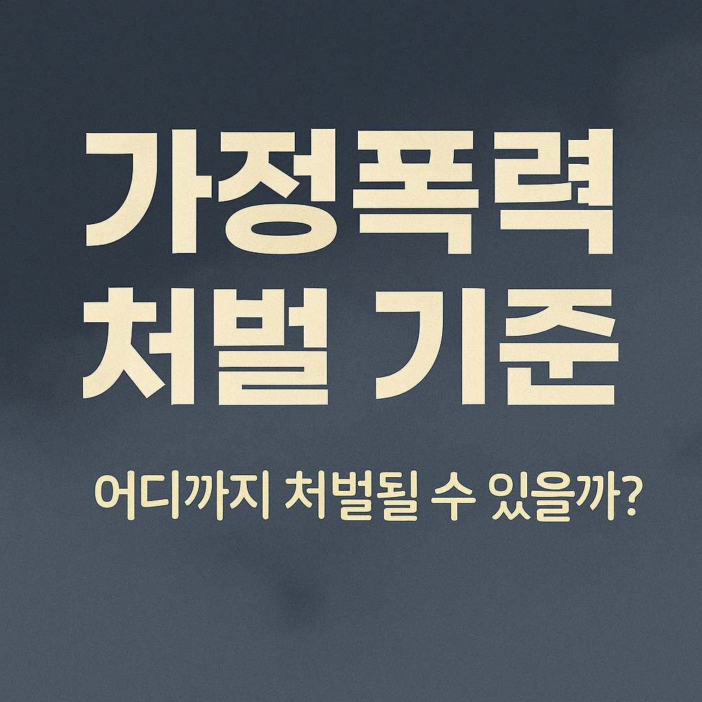 가정폭력-처벌기준