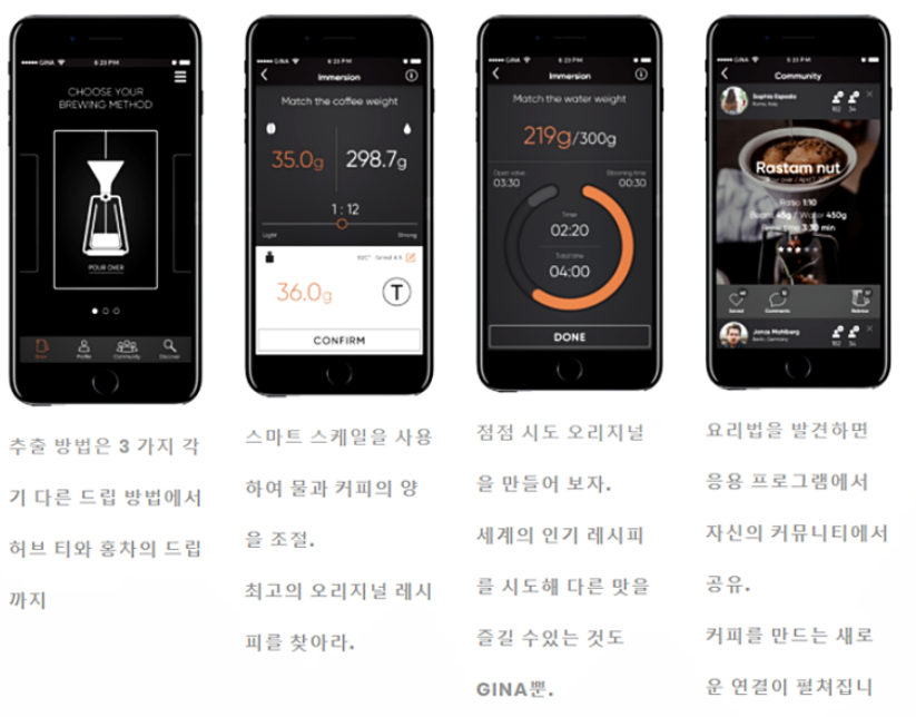 스마트커피머신 지나 특징