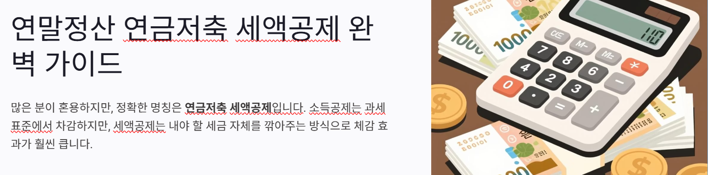 연말정산 연금저축 세액공제 전략