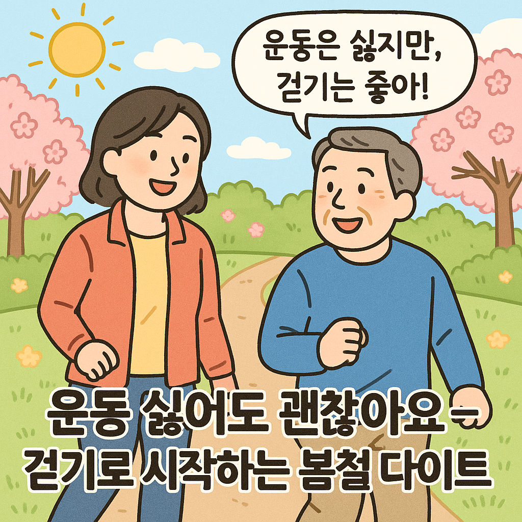 산책하는 중년 부부