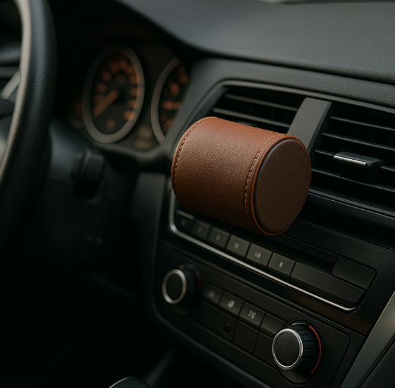 가죽 소재의 고급 차량 방향제