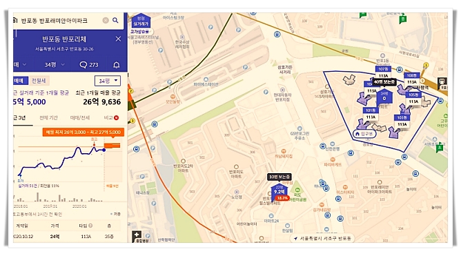 아파트 실거래가 호갱노노