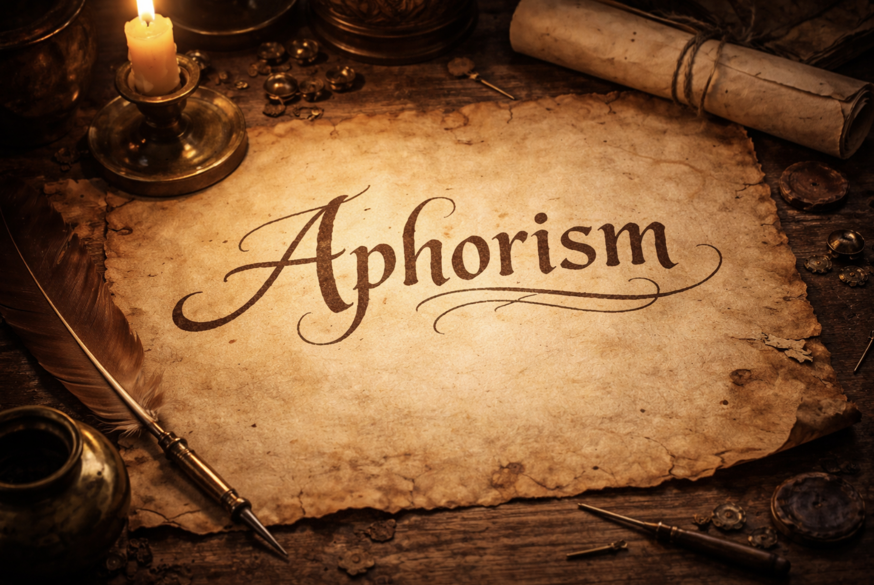 아포리즘 가장 짧은 말로 가장 긴 사유를 담다