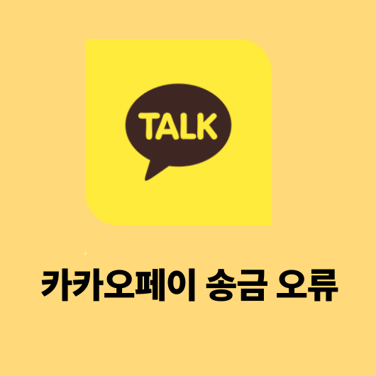 카카오페이 송금 오류