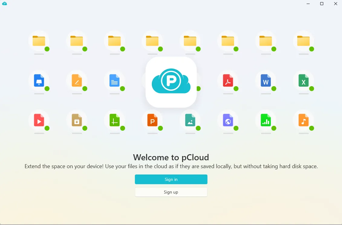 무료 20GB 클라우드 pCloud 앱