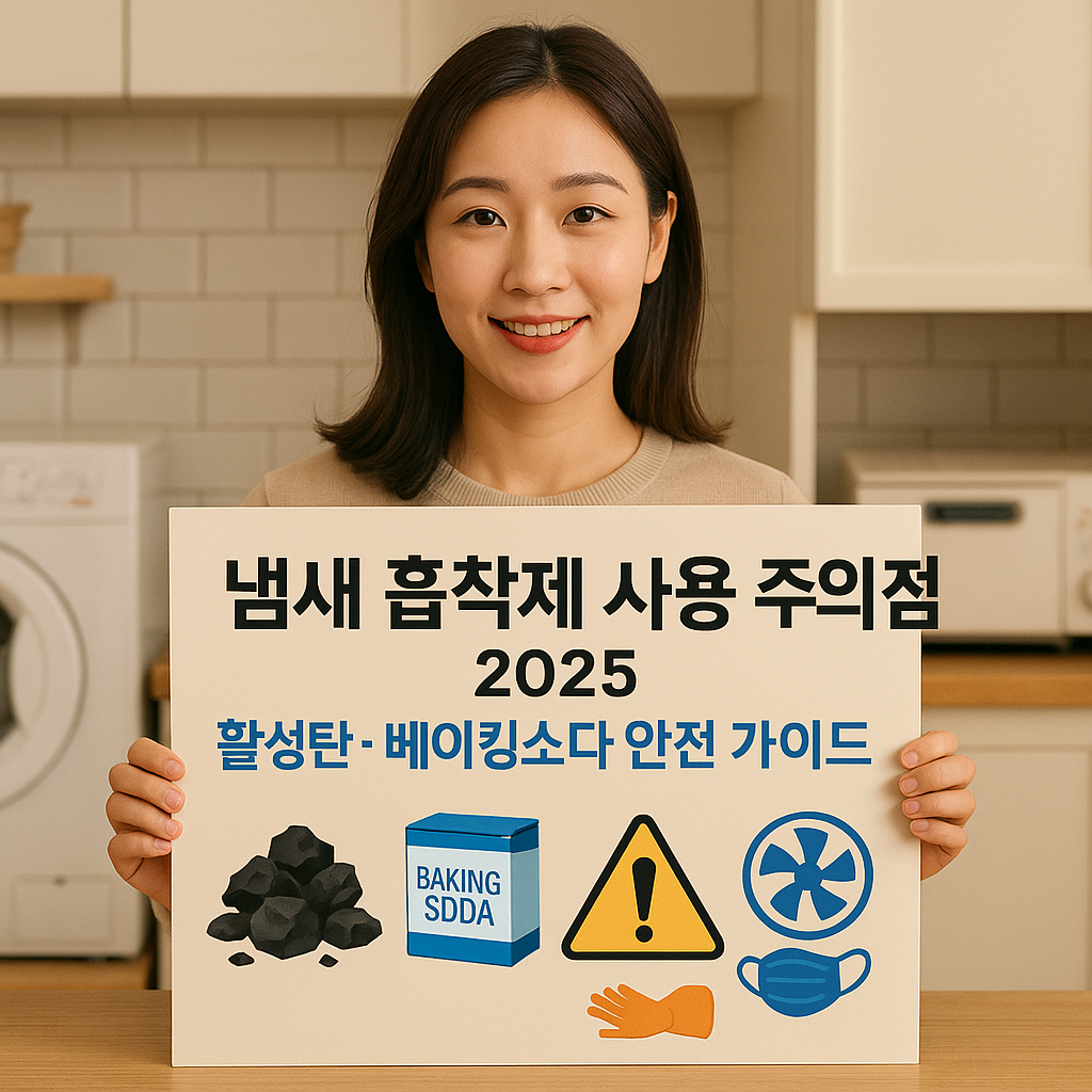 냄새 흡착제 사용 주의점 2025 | 활성탄·베이킹소다 안전 가이드