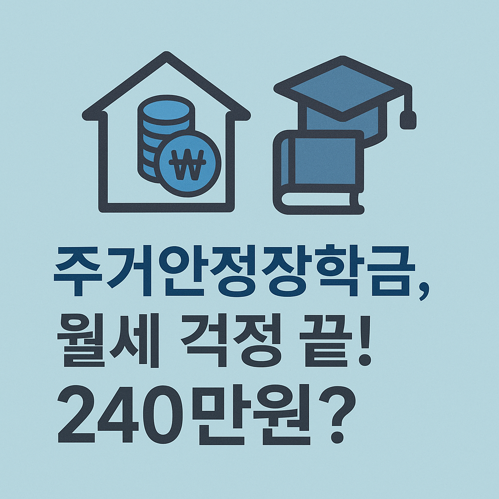 주거안정장학금 2025