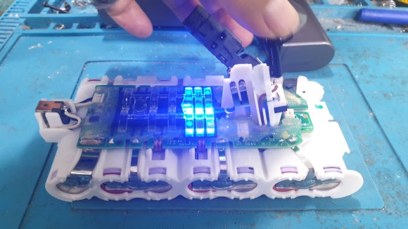 다이슨 v10 배터리 리필 후 테스트