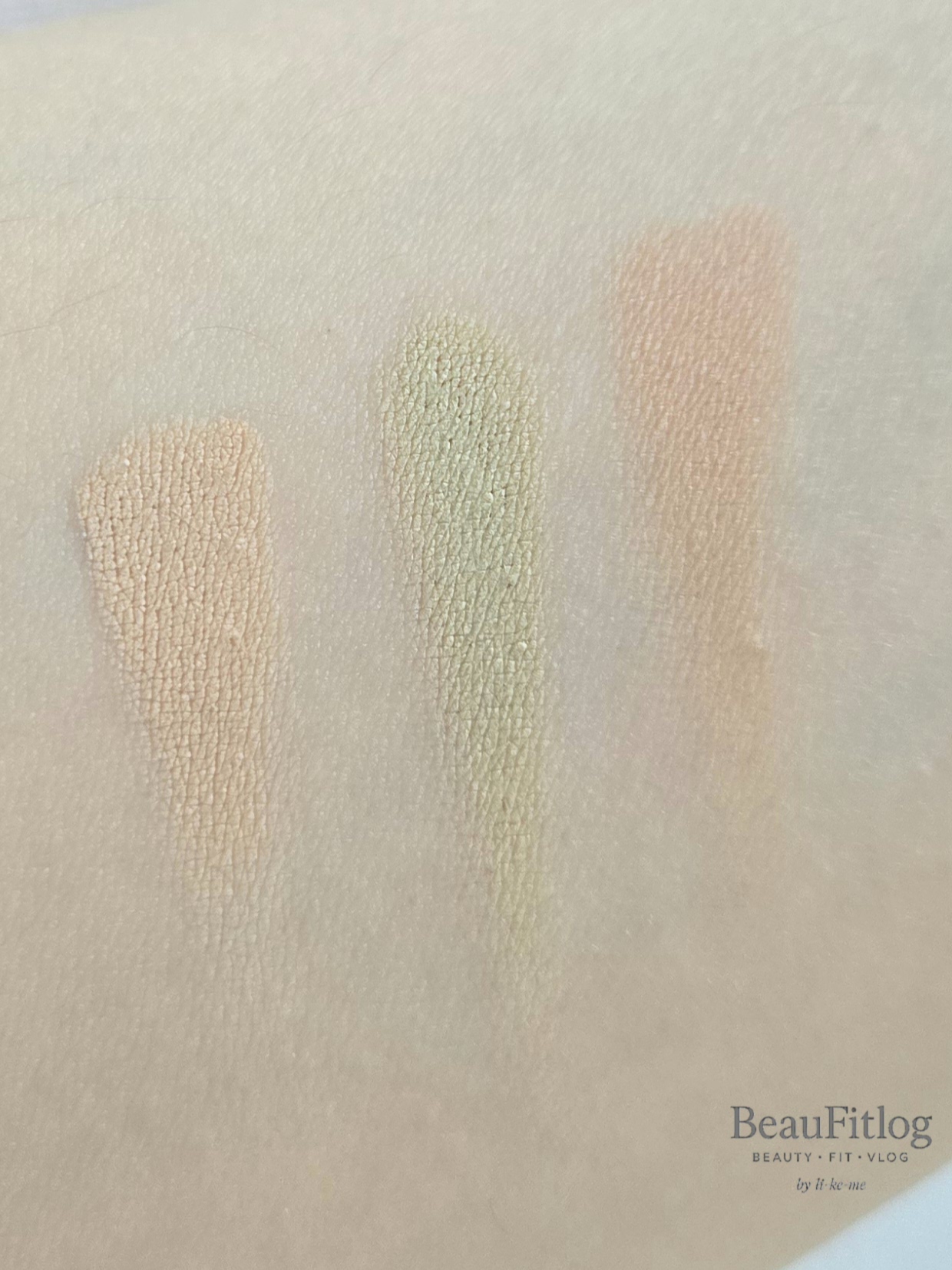 컨실러 사용 비교 이미지