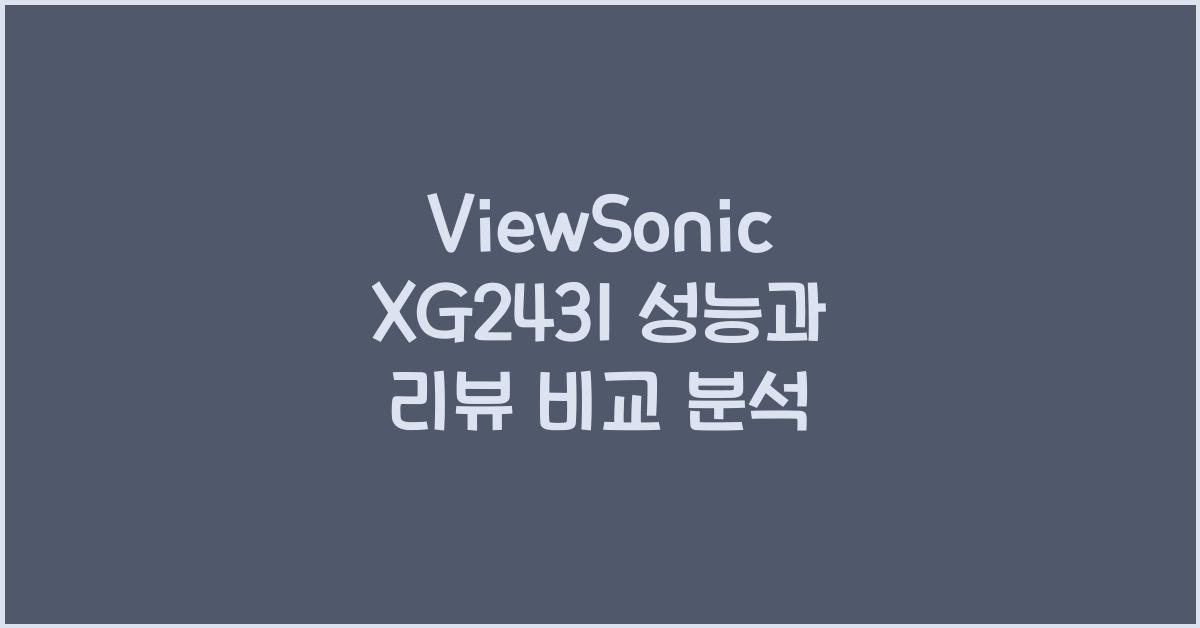viewsonic xg2431