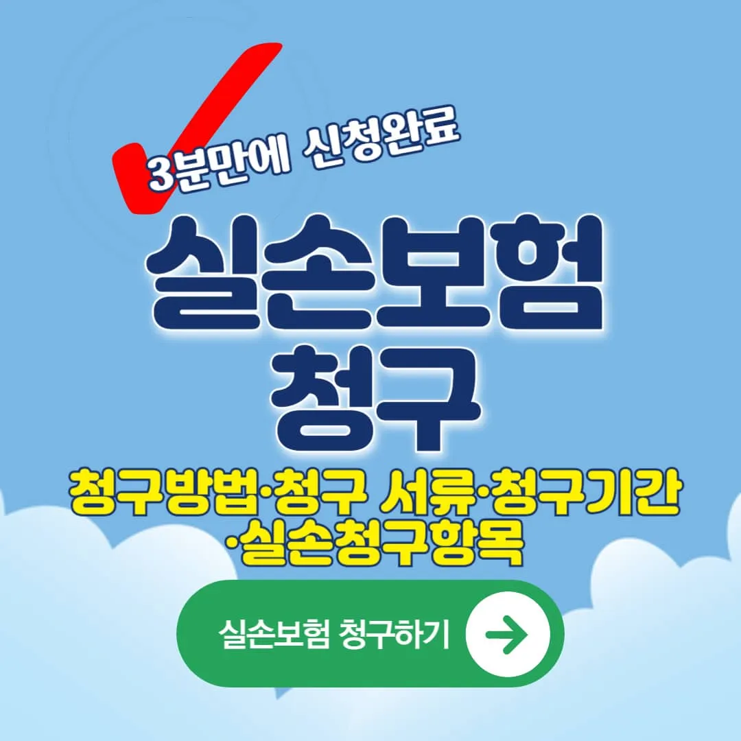 실손보험 청구방법·청구 서류·청구기간·실손청구항목·보험사별공식앱다운로드