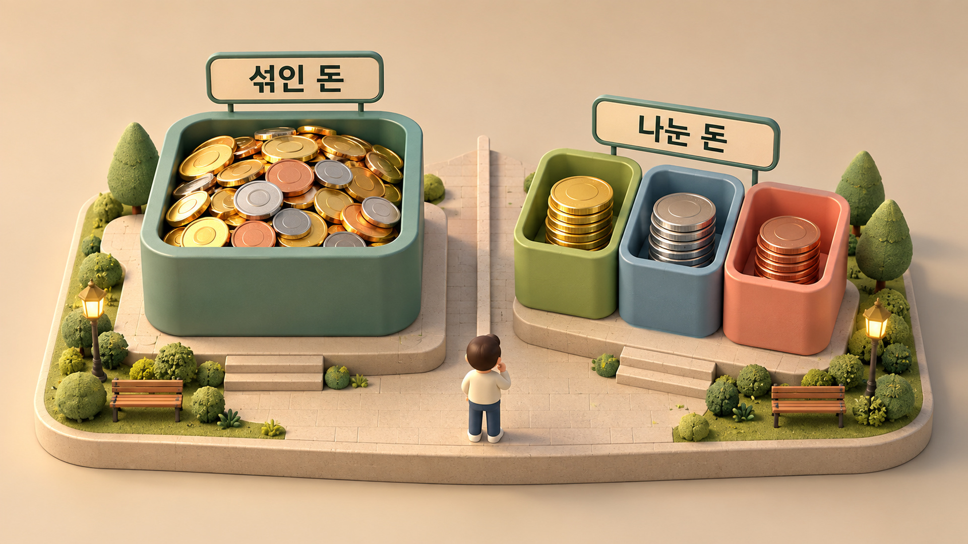 한 통장과 나눈 통장