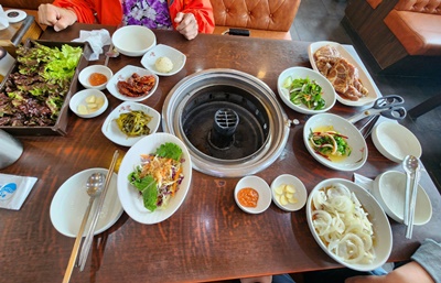 산과들가든상차림