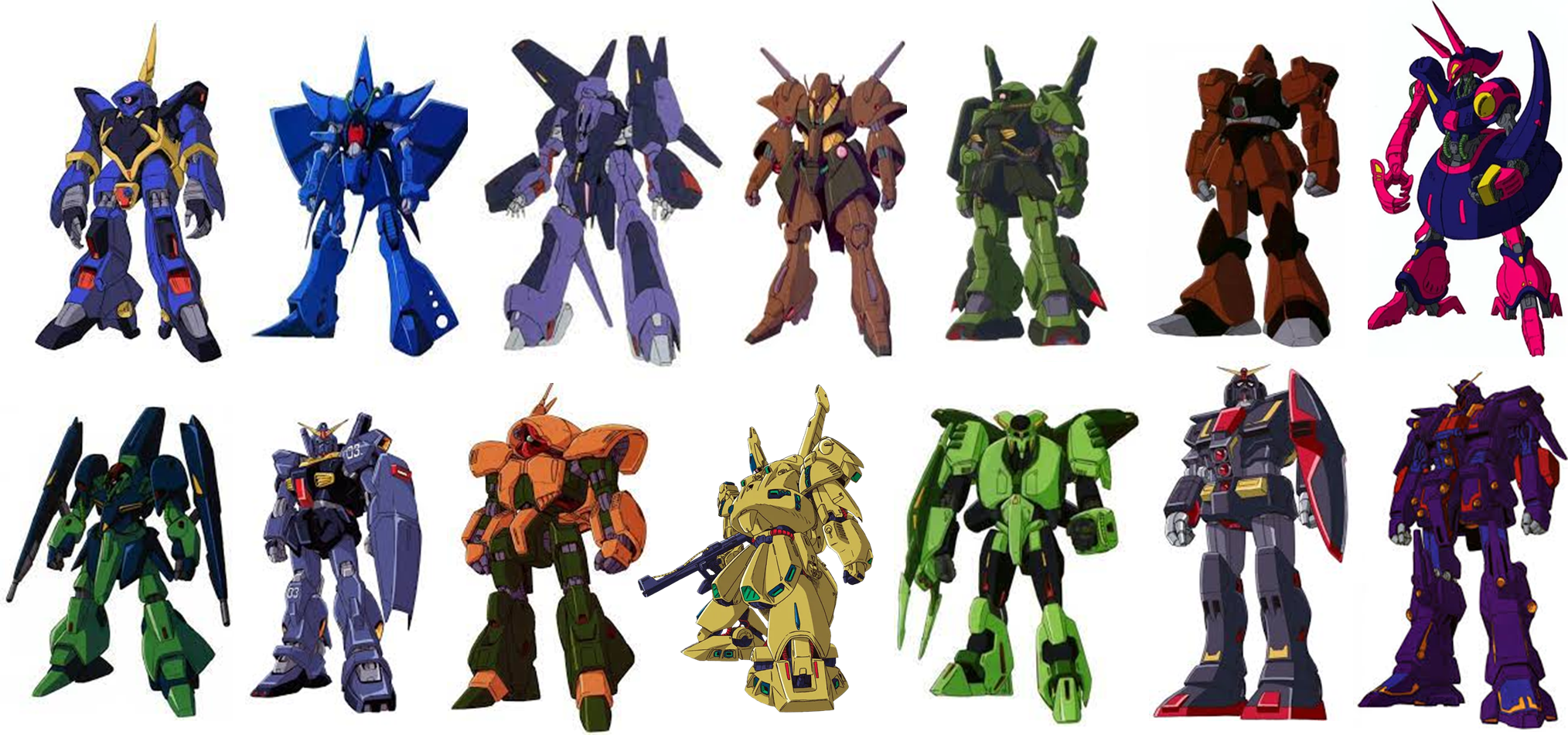 티탄즈 주요 기체 이미지입니다.