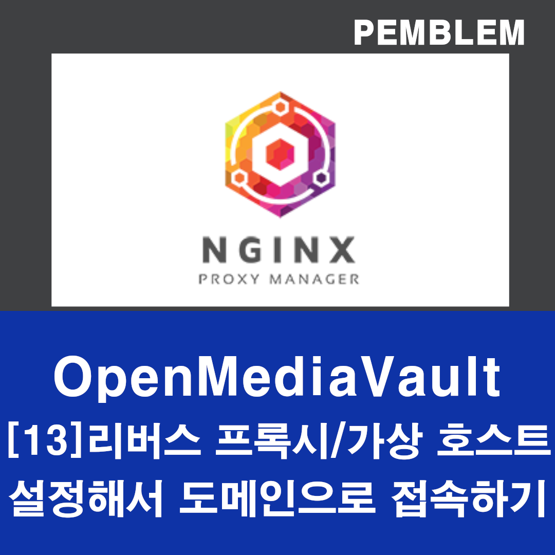 Openmediavault 리버스프록시 가상 호스트 설정하기