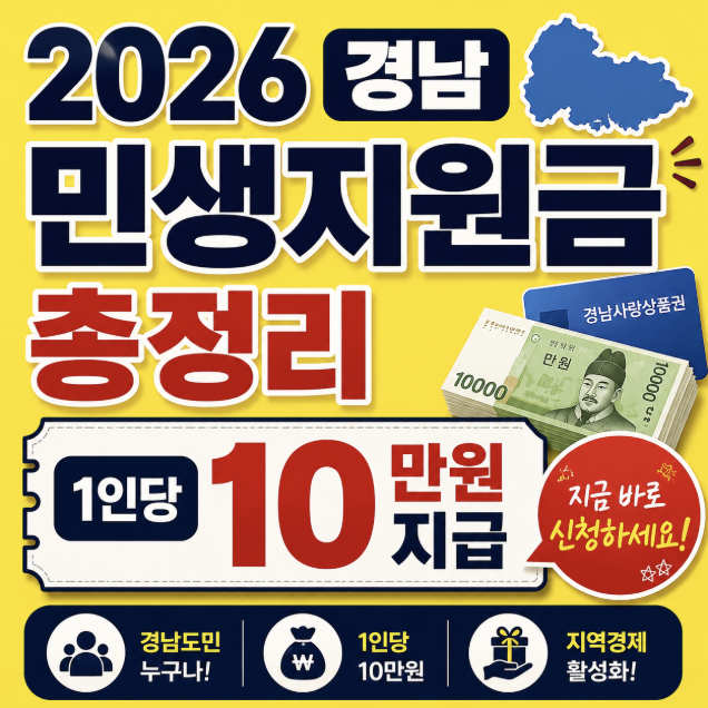 2026 경남 민생지원금