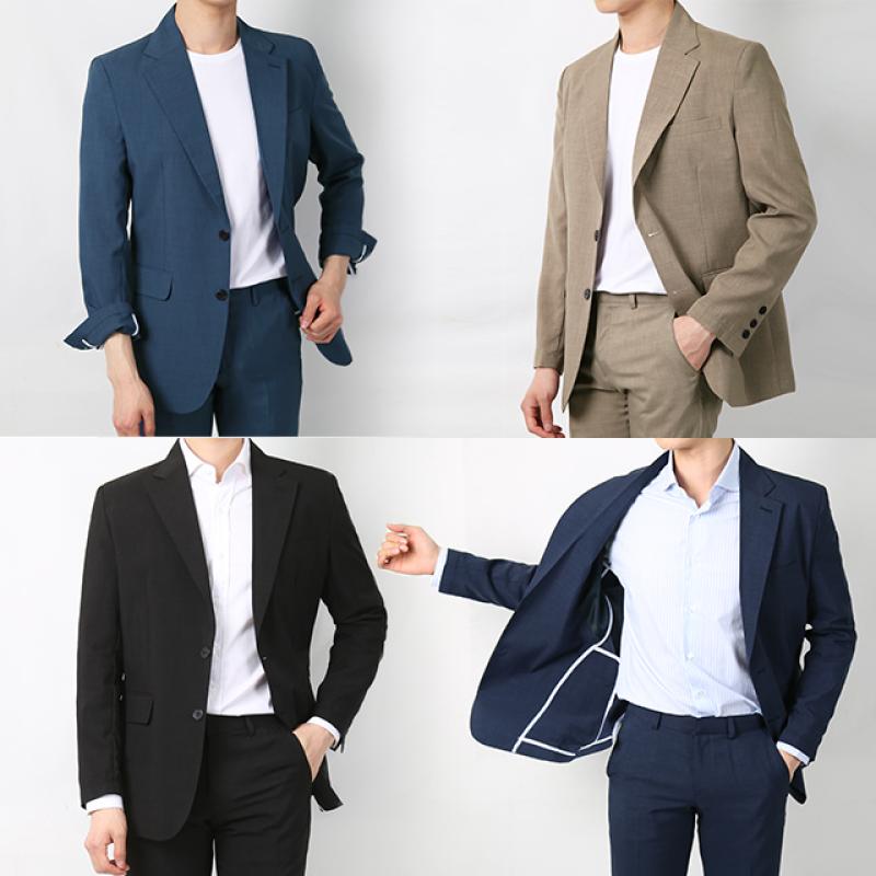 남성 여름 아이스 린넨 정장 수트 세트 7종 결혼식 하객룩 빅사이즈 장례식