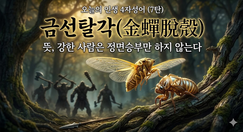 인생 사자성어 금선탈각 이미지