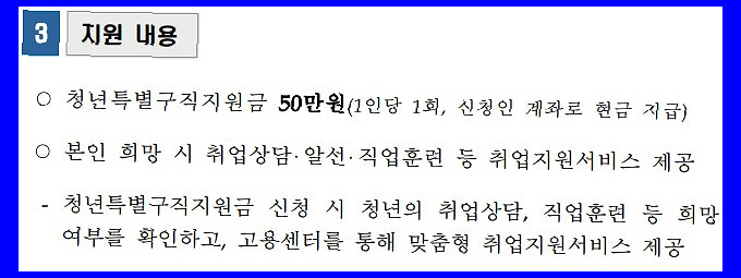 미취업청년 재난지원금