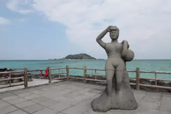 제주 해녀박물관의 해녀 도구