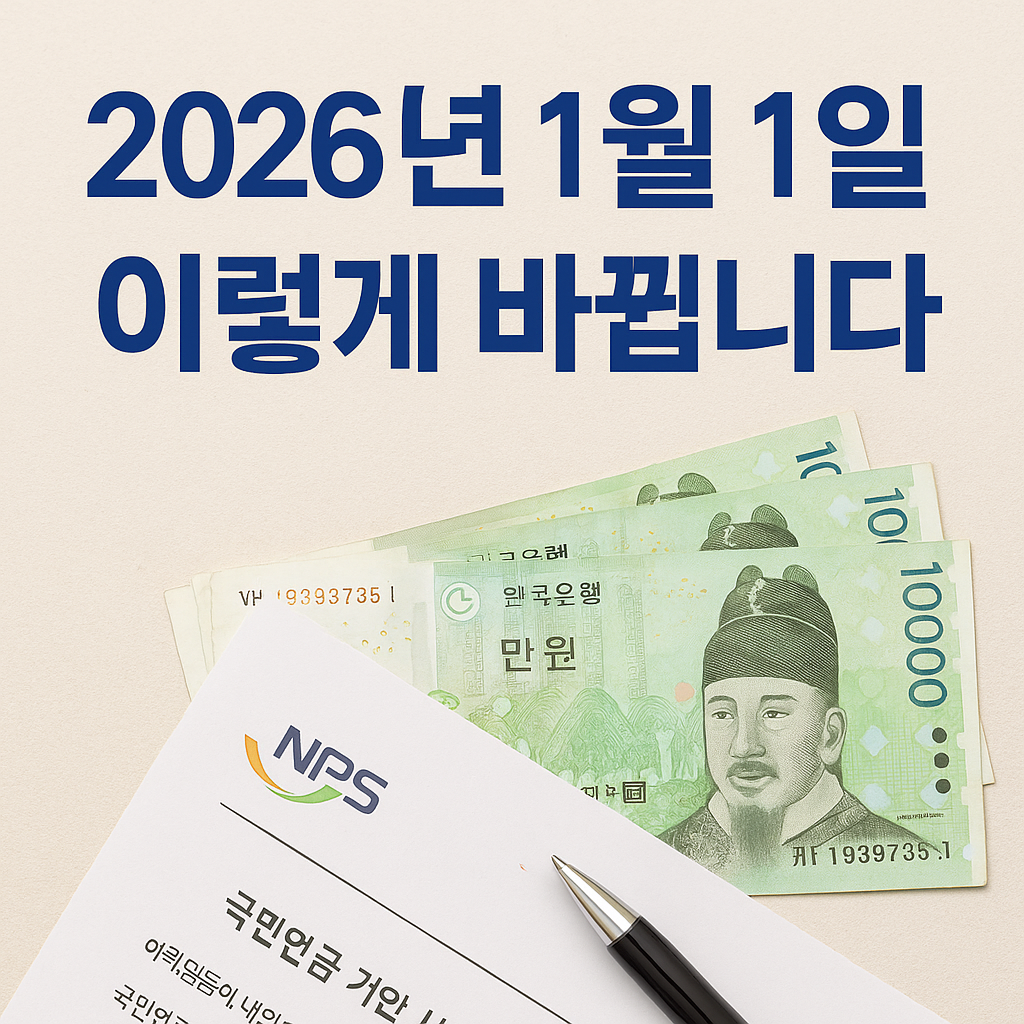 2026년 국민연금 개정법 총정리