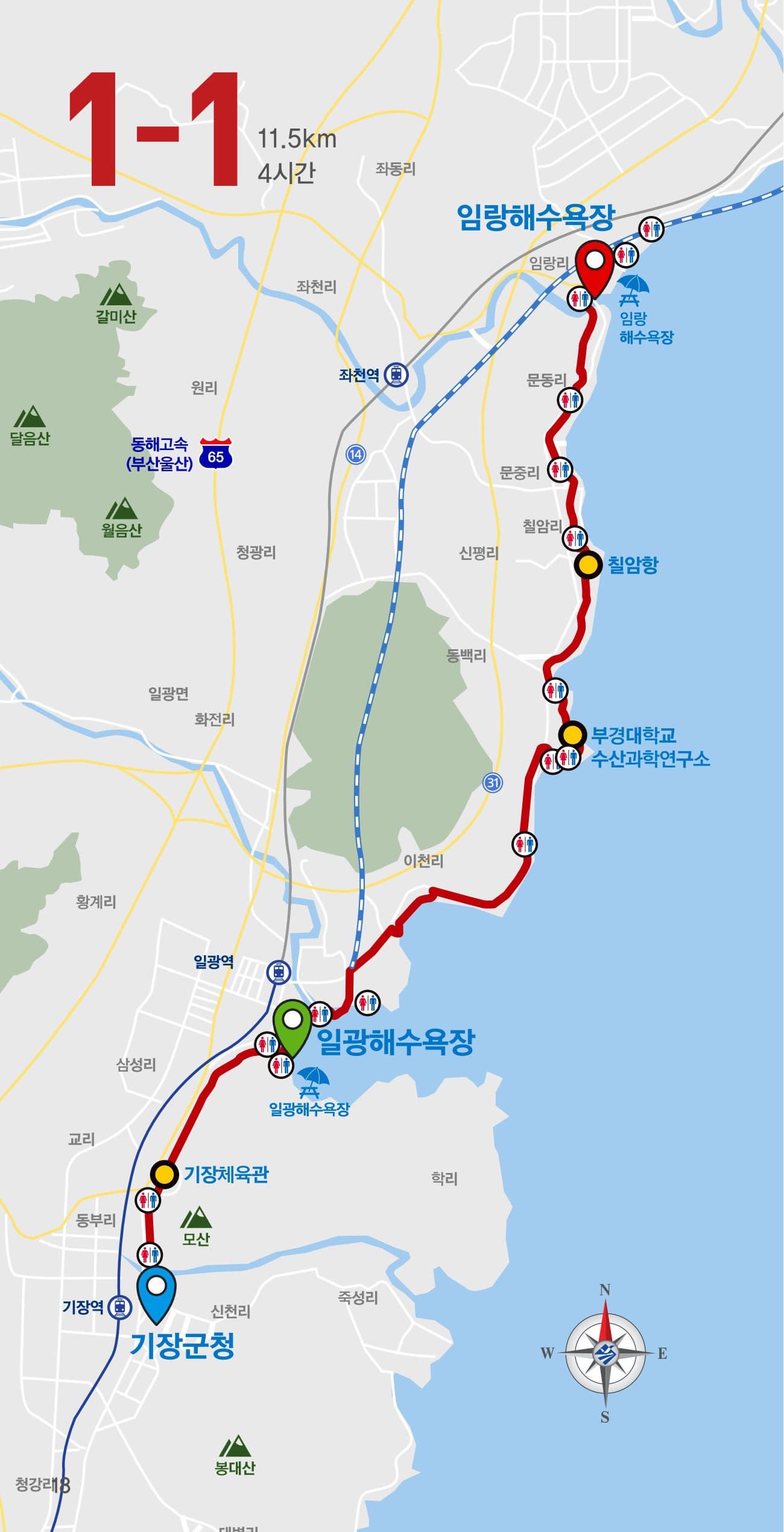 부산 갈맷길 1코스 1구간