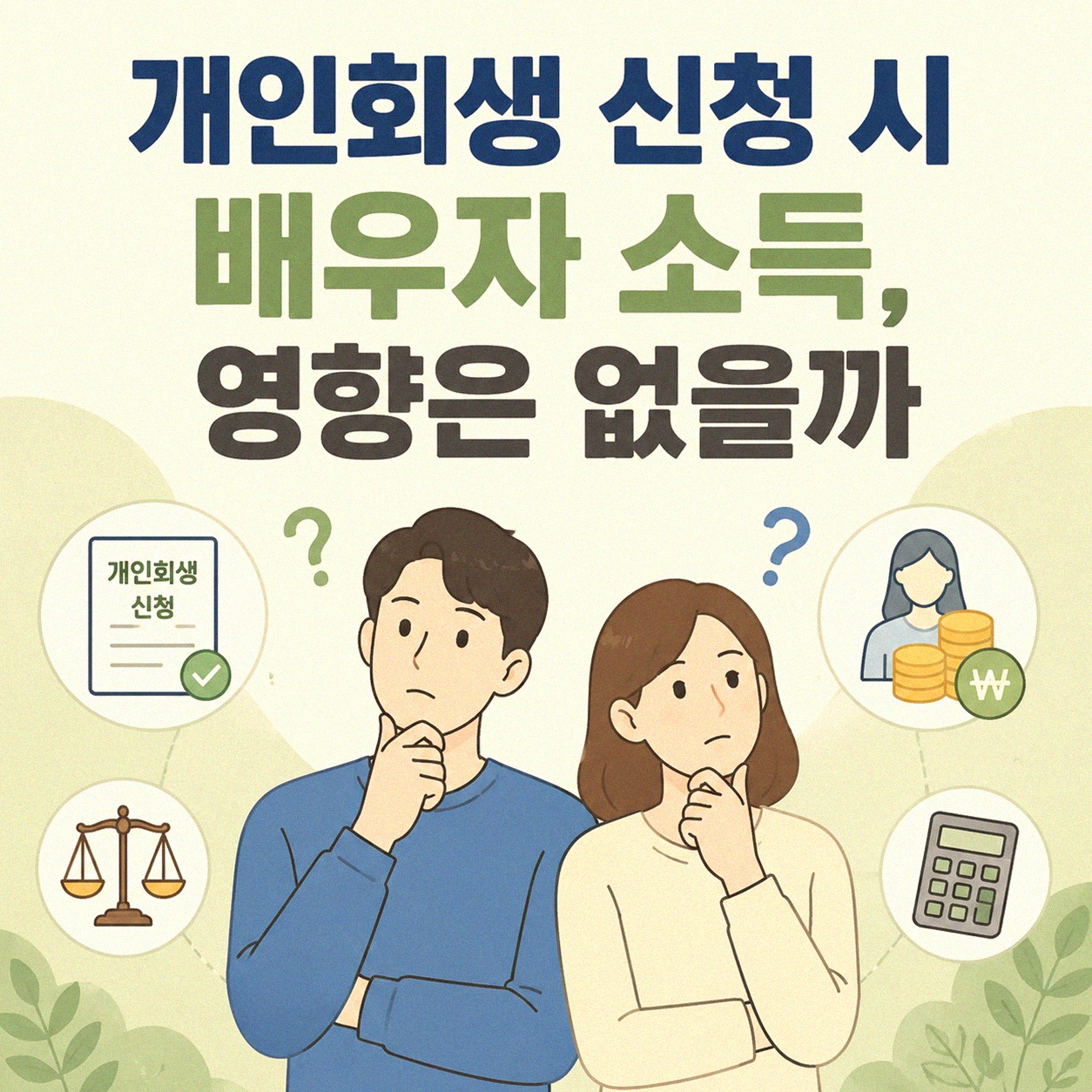 개인회생 배우자 소득, 정말 상관 없나요? 직접 경험 정리