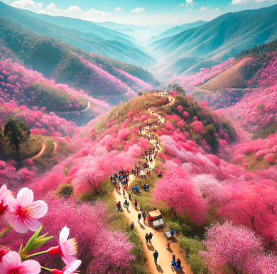 금산 보곡산골 산벚꽃 축제