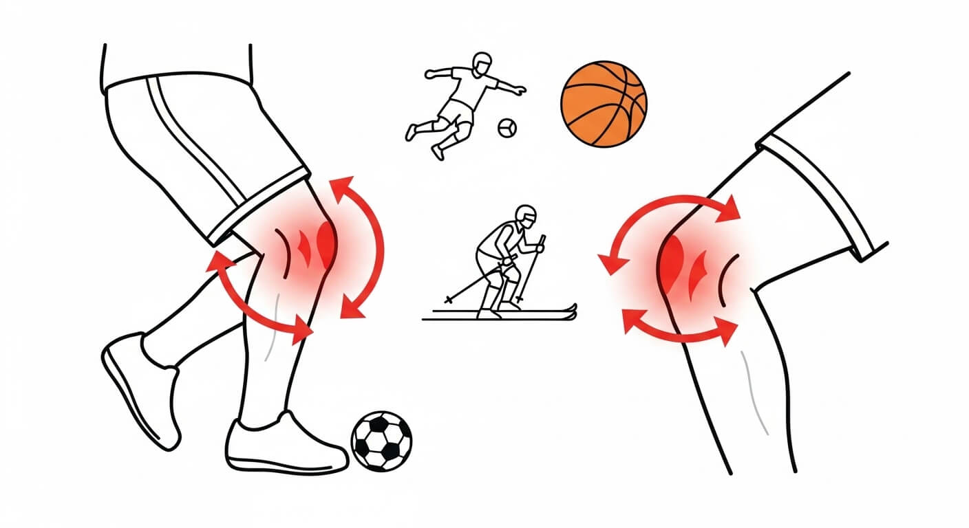 스포츠 활동 중 흔한 반월상연골판 손상