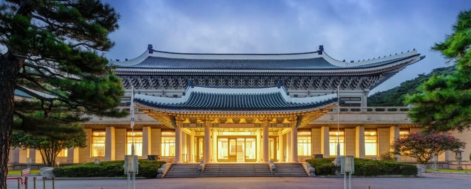 청와대 내부전경의 모습2