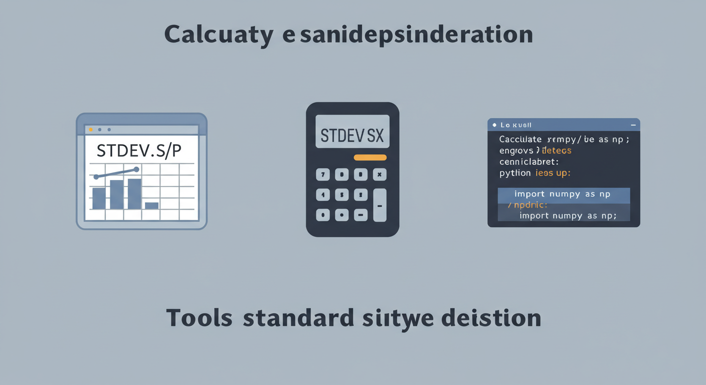 표준편차 계산, 이제 스마트하게! 엑셀, 계산기, 파이썬 활용법