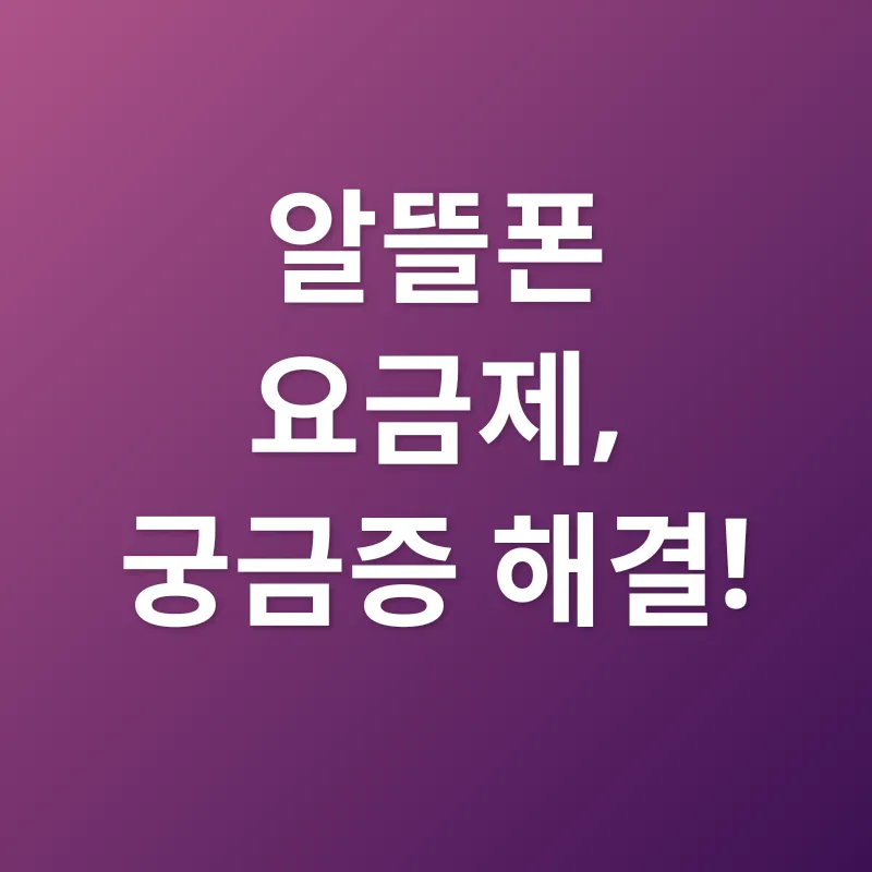 알뜰폰 요금제_4