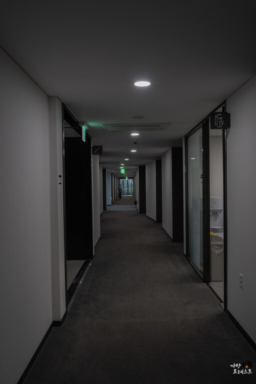 새마을 금고 제주 연수원 복도