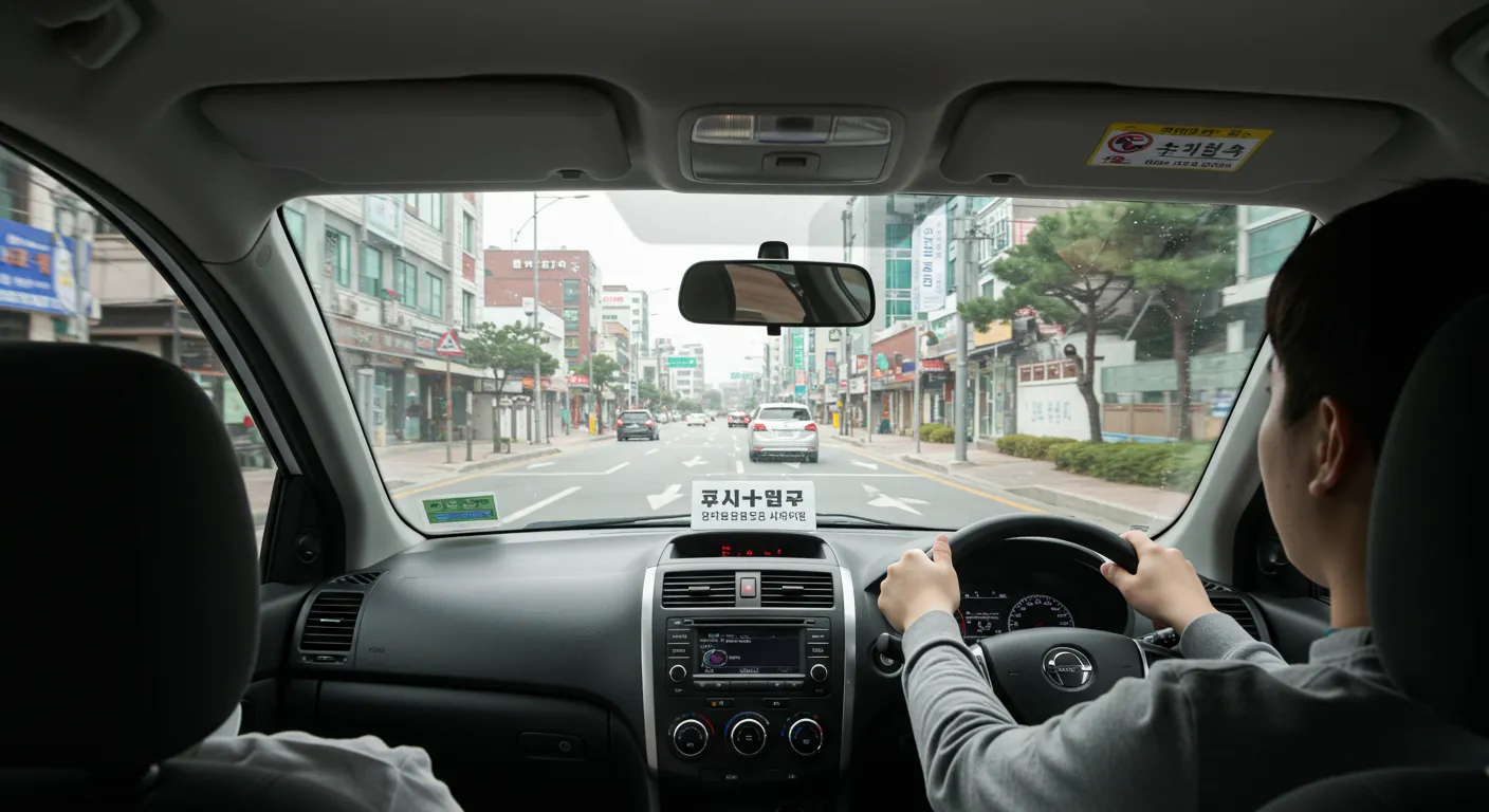 안정적인 운전 자세와 조작