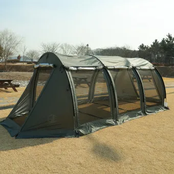 터널 텐트 바람 대비 팩다운 가이라인 요령으로 안정감 높이기_3