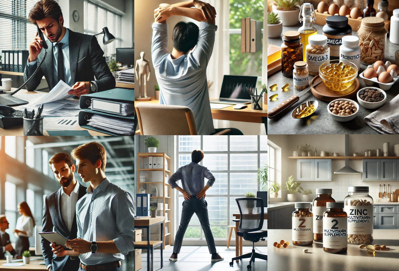 바쁜직장인 건강루틴 이미지