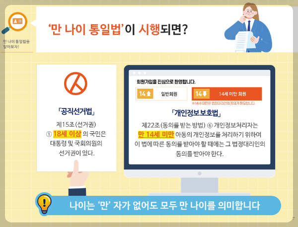 만나이 계산기 계산방법