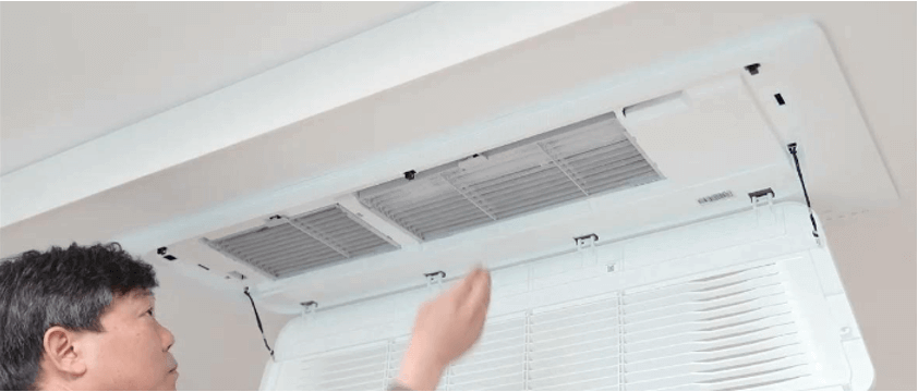 시스템 에어컨 필터 점검 사진