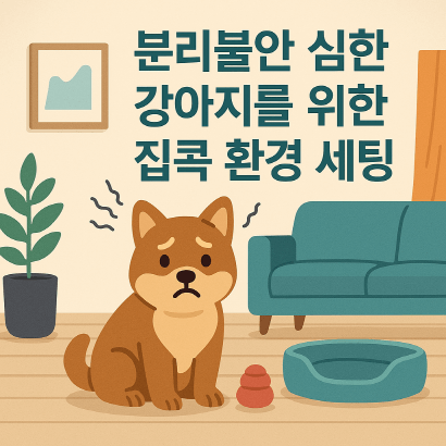 분리불안 강아지를 위한 실내 루틴