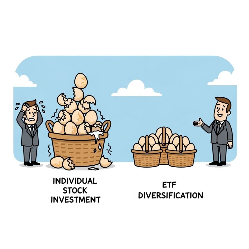 ETF 장점 : 자동 분산 투자