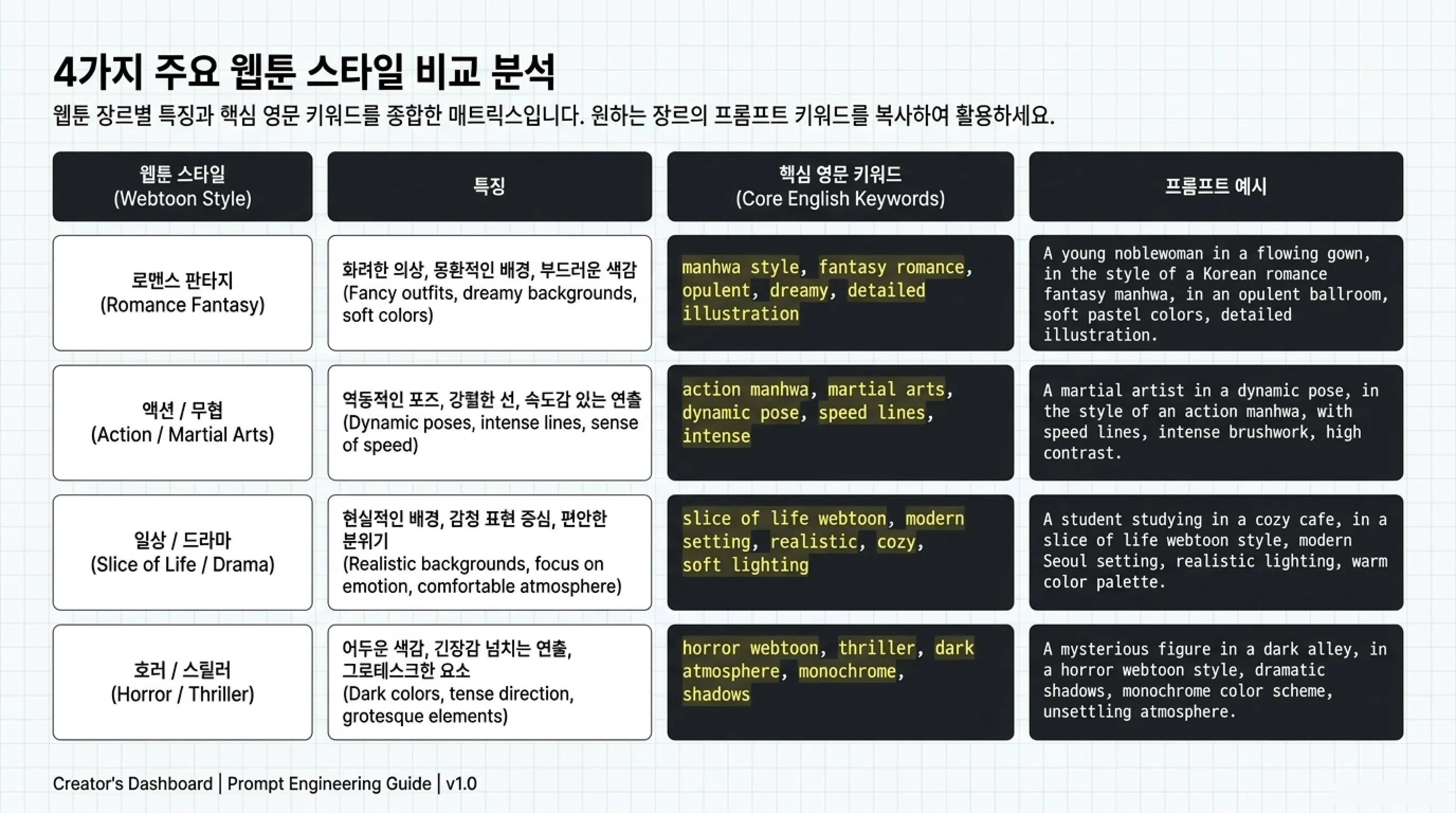 ChatGPT로 웹툰 스타일 캐릭터 이미지 만드는 방법