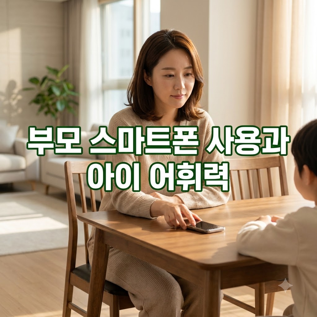 [자녀 교육] 부모 스마트폰 사용 시간이 아이 어휘력에 미치는 놀라운 영향