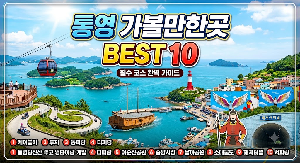 통영 가볼만한곳 베스트10
