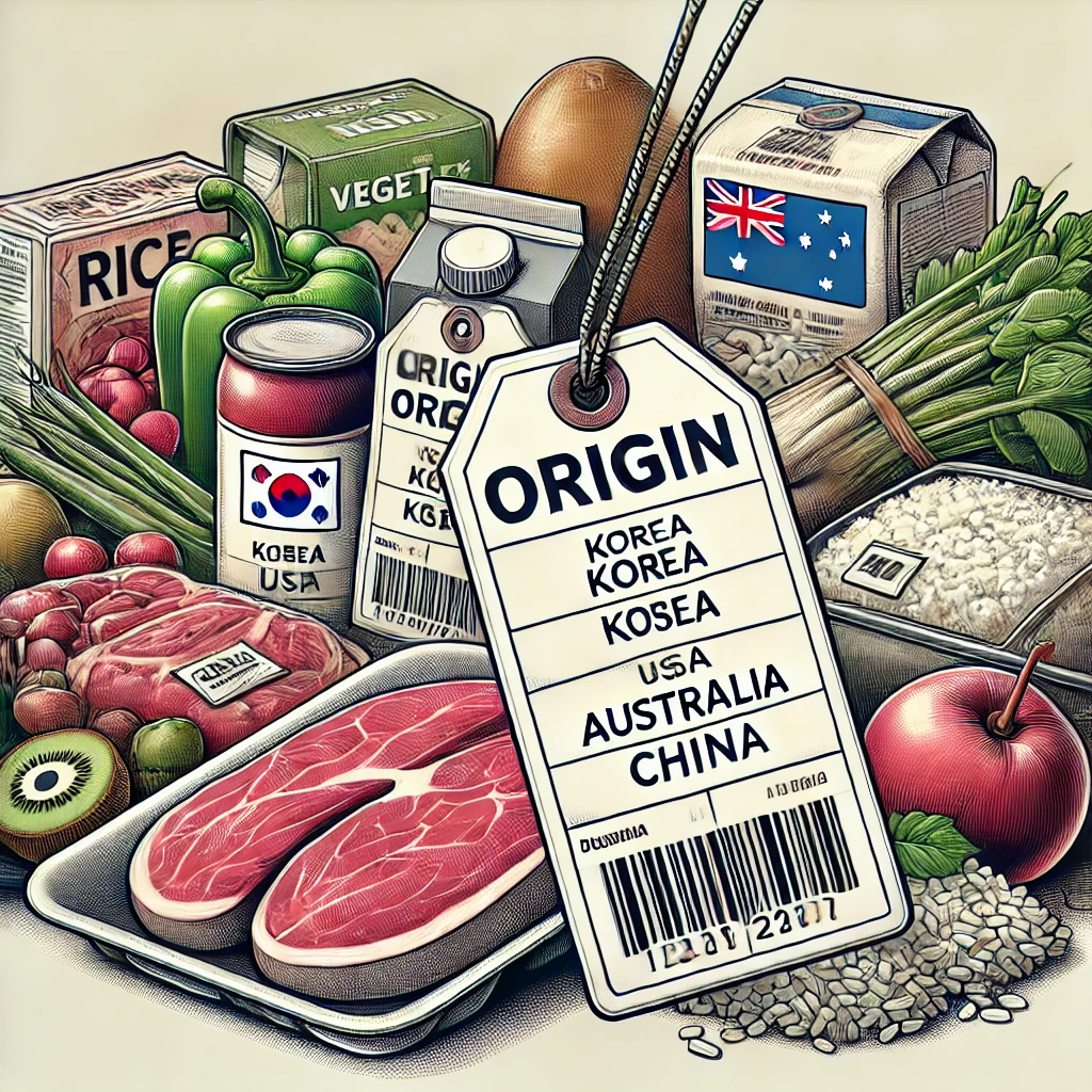 식품 원산지 표기