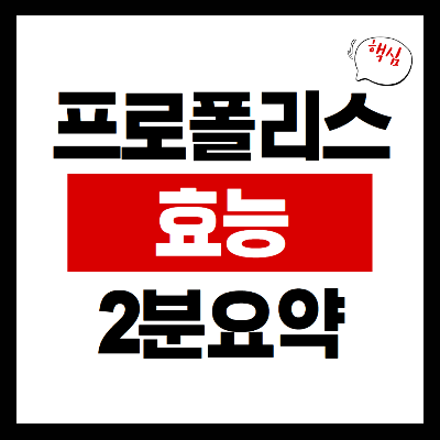 프로폴리스 효능