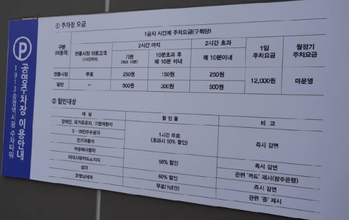 1913송정역시장-주차요금