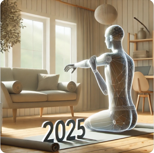 현대인이 일상 속에서 스트레칭을 실천하는 장면