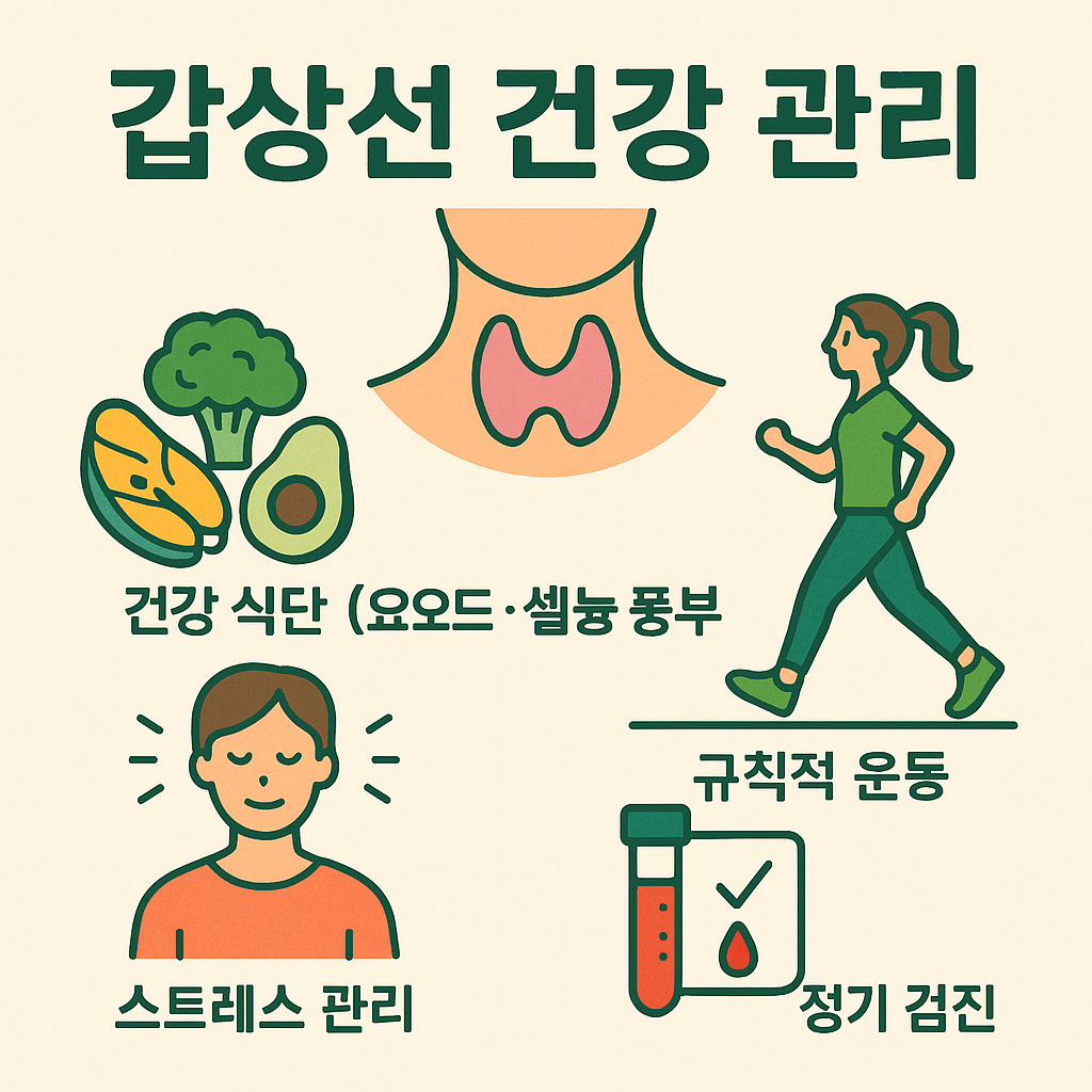 갑상선 건강 관리 요오드 셀레늄 섭취